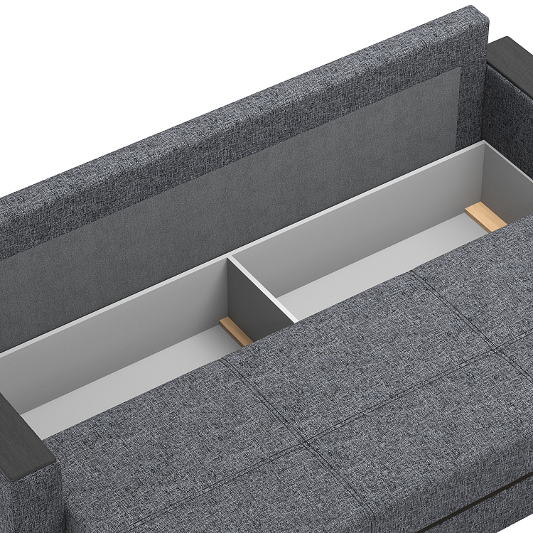 Смарт/ Диван - кровать 3-х мест рогожка серая